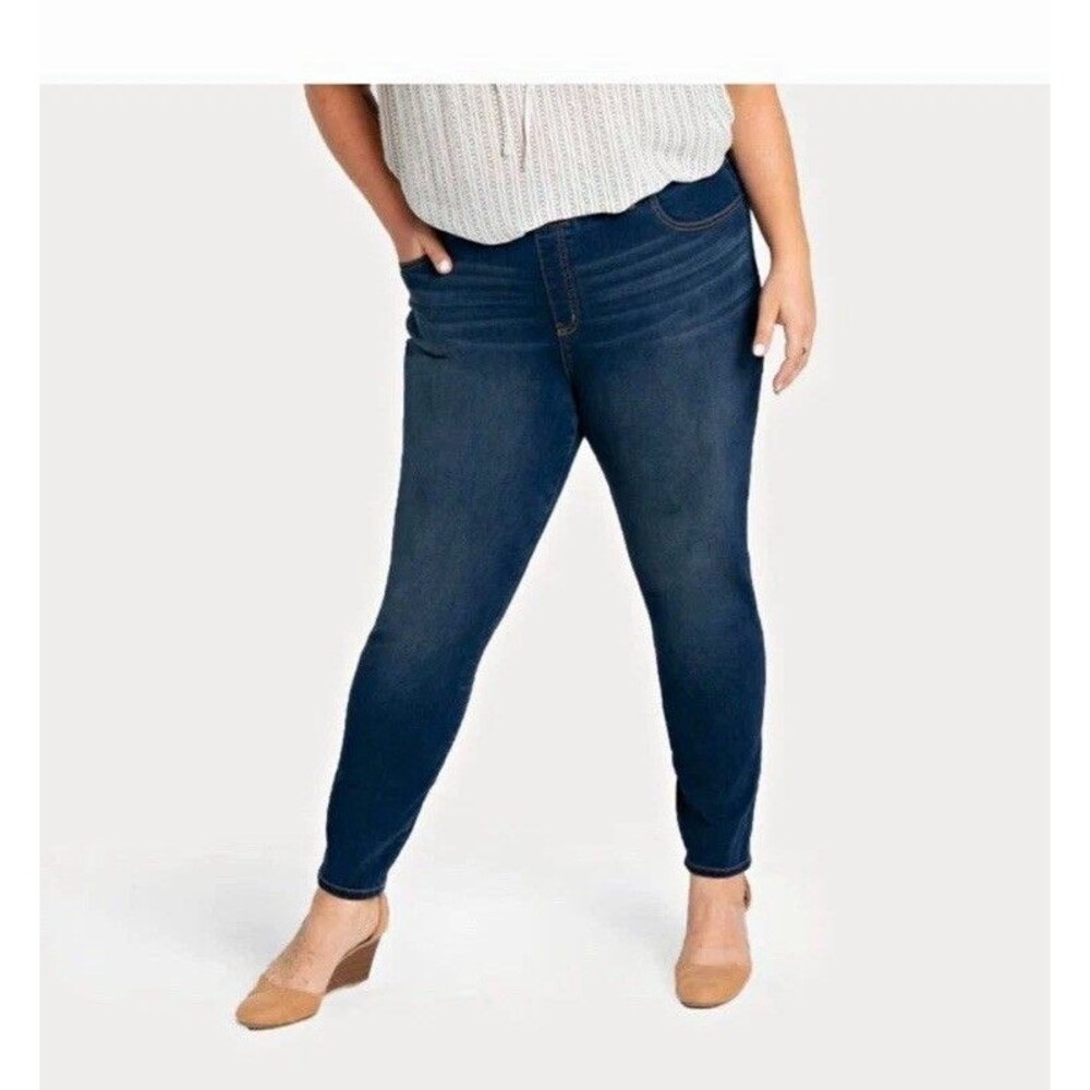 Betabrand Skinny-Leg 4-Pocket Yoga Denim pants  Petite 3X